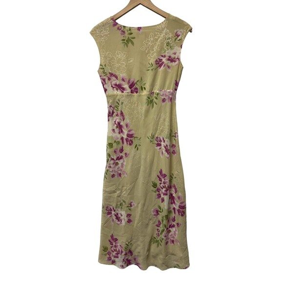 Vintage Romantic Fully Lined JG Hook Sleeveless Floral Midi Dress 90s Y2K Sz 6P - Picture 7 of 12